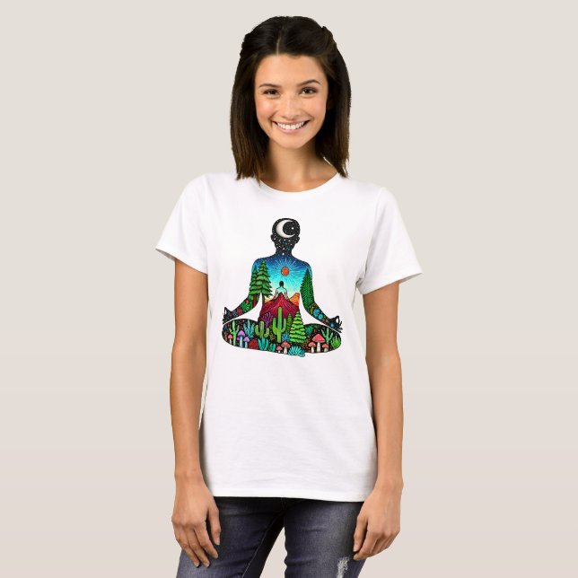 meditation and yoga T-Shirt (Vorne ganz)