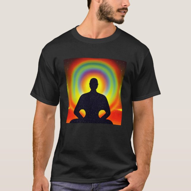 Meditation Aufklärung Spirituelles Yoga Transcende T-Shirt (Vorderseite)