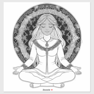 Meditation Aufkleber