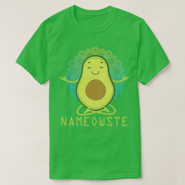 Meditation Avocado Funny T-Shirt (Design vorne)