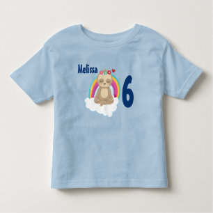 Meditation Brauner Faultier Niedlicher Cartoon Geb Kleinkind T-shirt