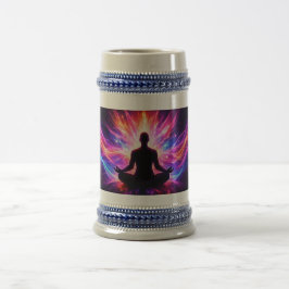 Meditation Chakra Stein Mug Spiritual Art Bierglas