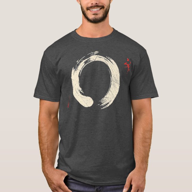 Meditation des Buddhismus Yoga Bonsai Zen Enso Cir T-Shirt (Vorderseite)