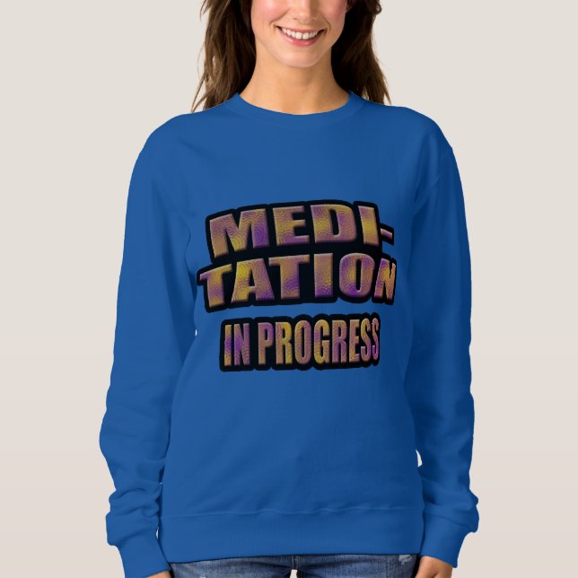 Meditation des Fortschritts T - Shirt Hoodie (Vorderseite)