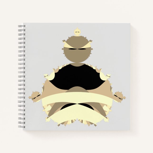 Meditation digitale Kunst Notizbuch (Vorderseite)