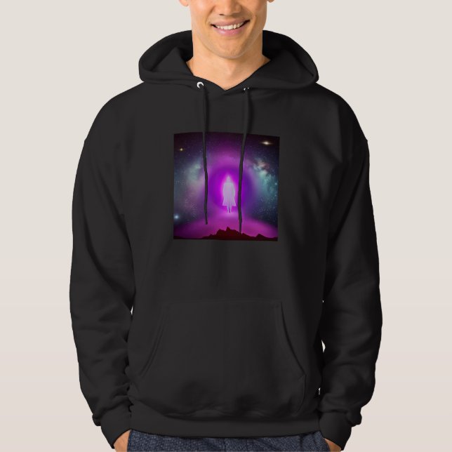 Meditation Enlightment Spiritual Yoga Transcendent Hoodie (Vorderseite)