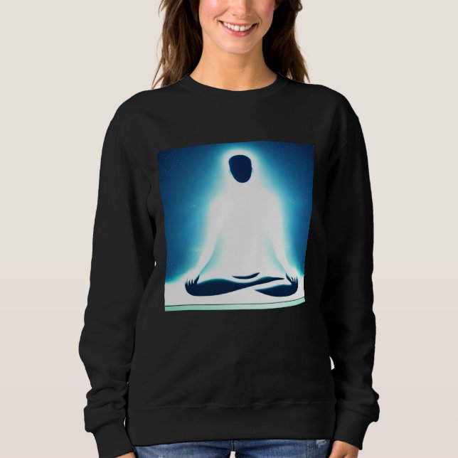 Meditation Enlightment Spiritual Yoga Transcendent Sweatshirt (Vorderseite)