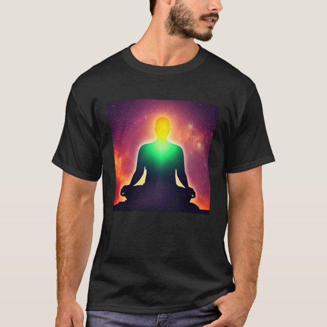 Meditation Enlightment Spiritual Yoga Transcendent T-Shirt (Vorderseite)