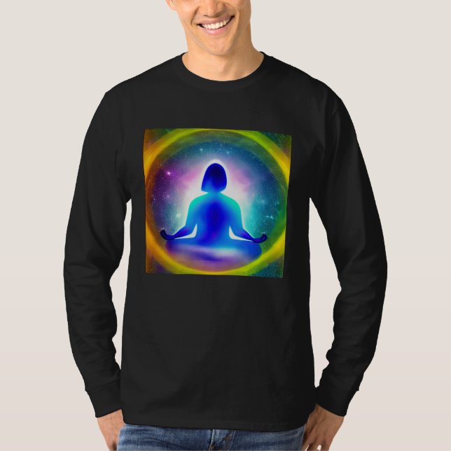 Meditation Enlightment Spiritual Yoga Transcendent T-Shirt (Vorderseite)