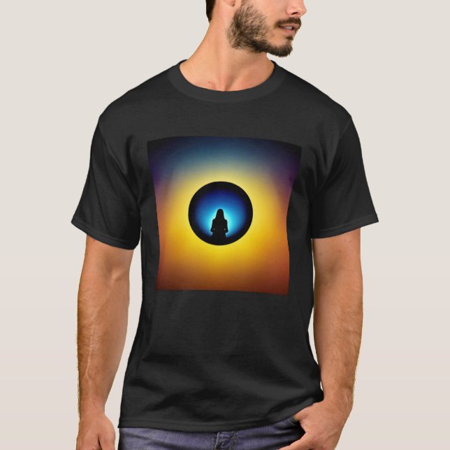 Meditation Enlightment Spiritual Yoga Transcendent T-Shirt (Vorderseite)
