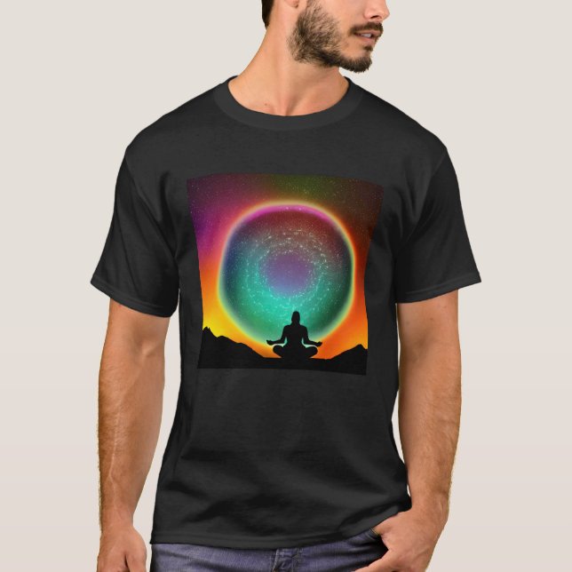 Meditation Enlightment Spiritual Yoga Transcendent T-Shirt (Vorderseite)