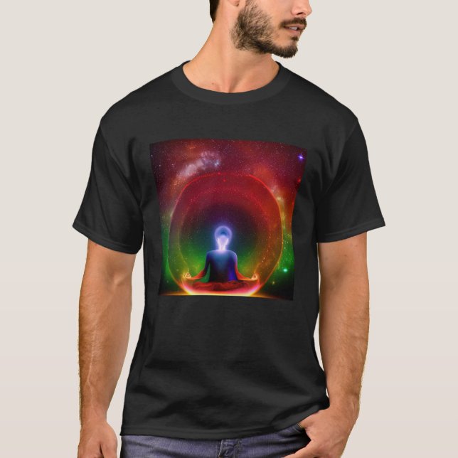 Meditation Enlightment Spiritual Yoga Transcendent T-Shirt (Vorderseite)