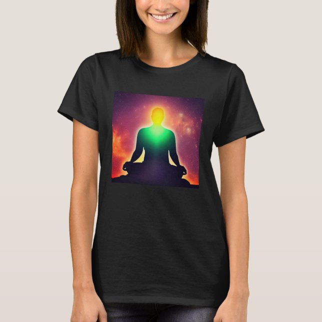 Meditation Enlightment Spiritual Yoga Transcendent T-Shirt (Vorderseite)