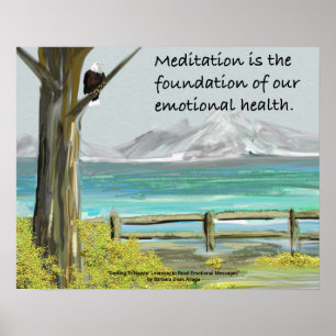 Meditation Erinnerung durch Natur Poster