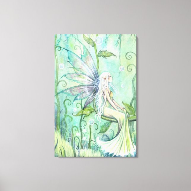 Meditation Fairy Fantasy Artwork von Molly Harriso Leinwanddruck (Vorderseite)