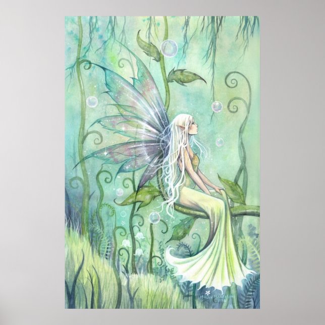 Meditation Fairy Fantasy Artwork von Molly Harriso Poster (Vorne)