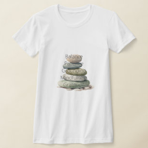 Meditation Felsen Balance Achtsamkeit T-Shirt