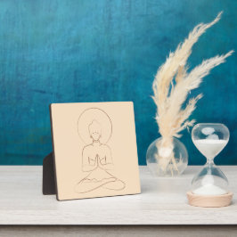 Meditation. Fotoplatte