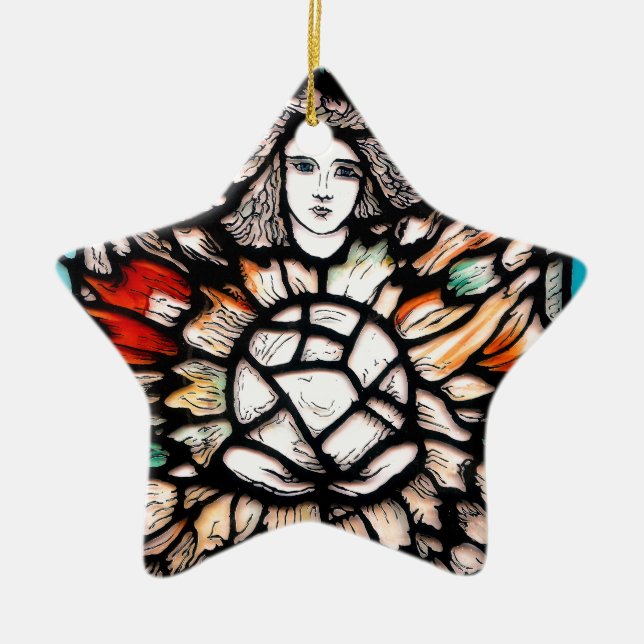 Meditation in Farben. Keramik Ornament (Vorne)