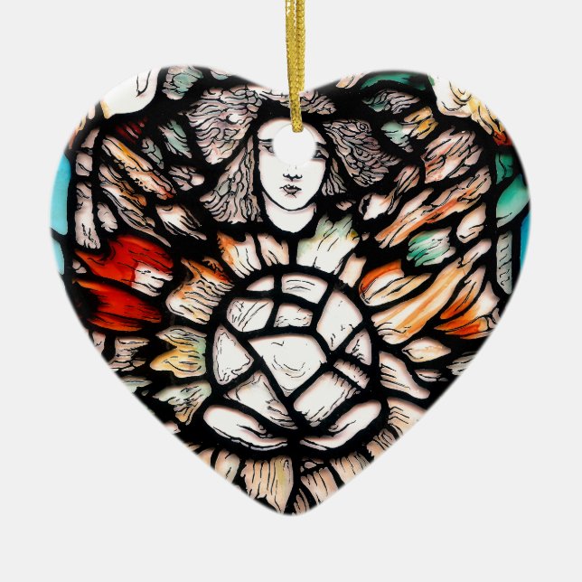 Meditation in Farben. Keramik Ornament (Vorne)