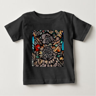 Meditation in Farben: Kunst im Stil von Buntglas & Baby T-shirt
