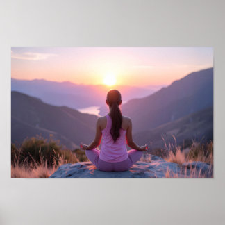 Meditation - Innere Balance - Yoga Poster