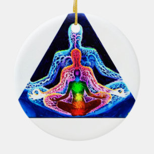 Meditation Keramik Ornament