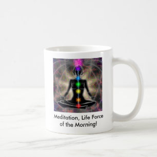 Meditation, Leben-Kraft des Morgens… Kaffeetasse