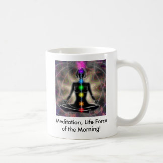 Meditation, Leben-Kraft des Morgens… Kaffeetasse