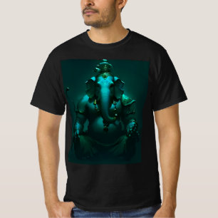 Meditation Lord Ganesha Spirituelles Neon T-Shirt