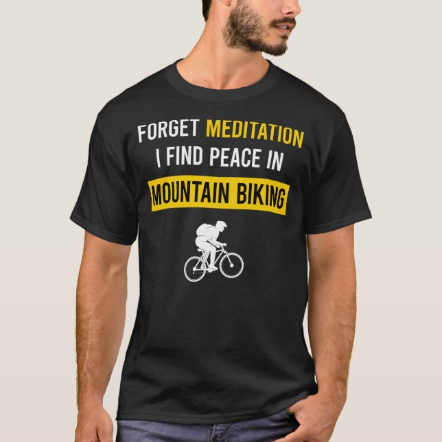Meditation Mountain Biking MTB T-Shirt (Vorderseite)