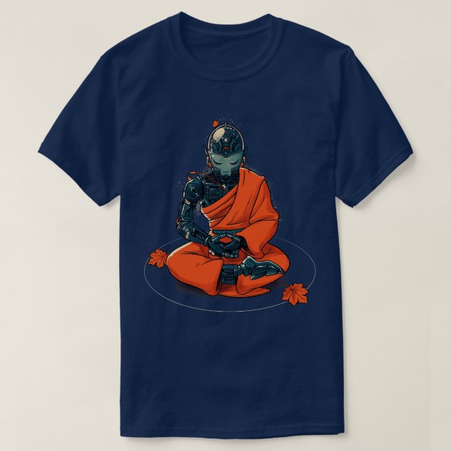 Meditation Robot Monk von Tobe Fonseca T-Shirt (Design vorne)