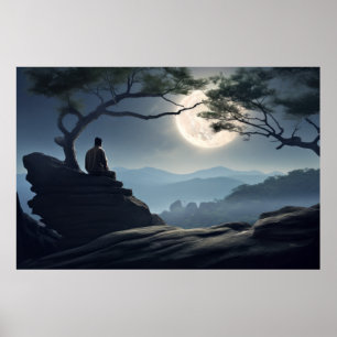 Meditation Ruhe Friedliche Natur Poster