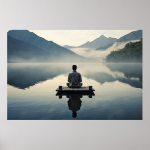Meditation Ruhe Friedliche Natur Poster