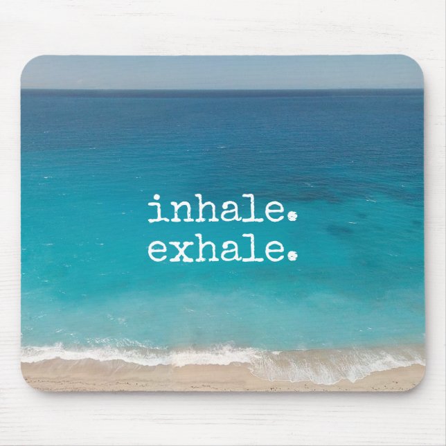 Meditation Schönes Paradies Strand Mousepad (Vorne)