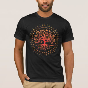 Meditation Spiri Klassischer mystischer Baum des L T-Shirt