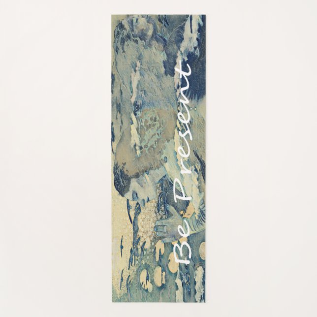 Meditation Spirituelles Gebet Frau BlueYoga Mat Yogamatte (Vorderseite)