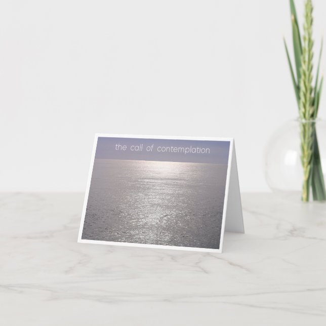 Meditation über Kartenkontemplation Dankeskarte (Vorderseite)