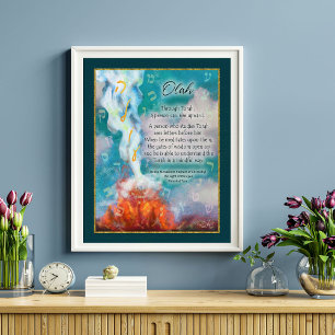 Meditation über Torah Tschernobyl-Zitat Kunst Poster