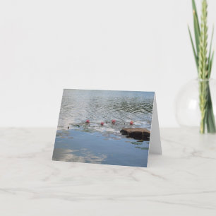 Meditation über Wasser Dankeskarte