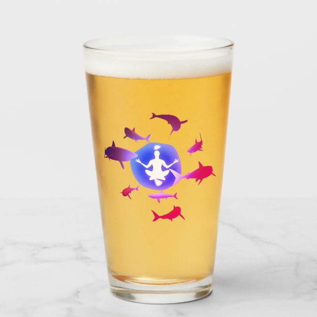 Meditation unter Wasser Glas (Vorne (Gefüllt))