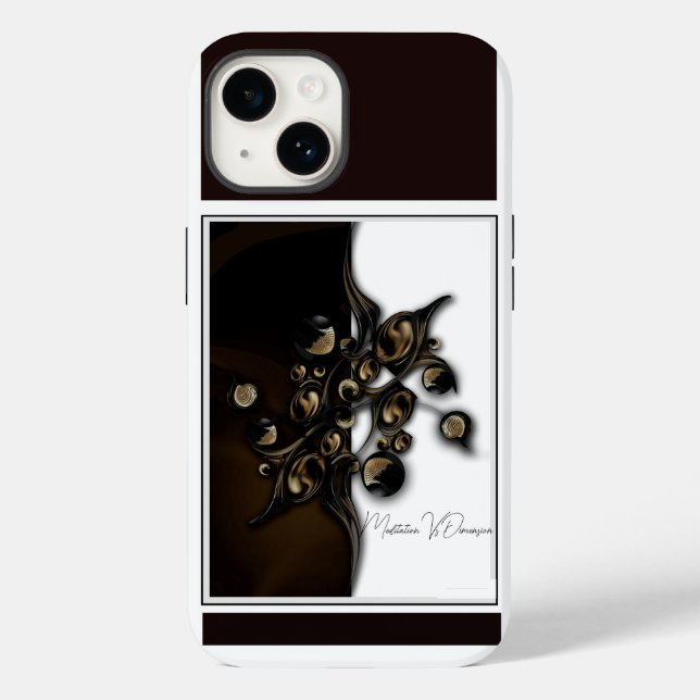 "Meditation v Dimension", Apple iPhone 14 Fall Case-Mate iPhone Hülle (Rückseite)