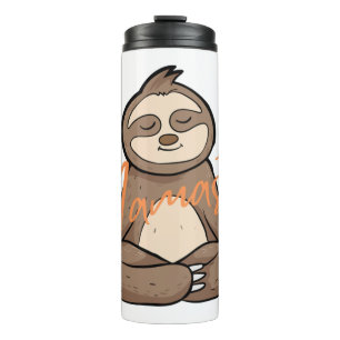 Meditation von Yoga Sloth - Namaste Thermosbecher