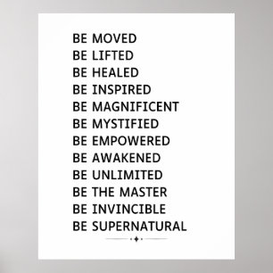 Meditation Wörter Inspiration Motivierend Mantra Poster