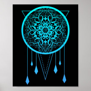 Meditation, Yoga-Bekleidung, Namaste-Geometrie-Cha Poster