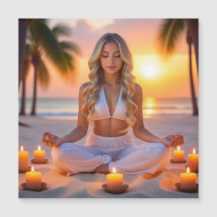 MEDITATION - YOGA - WELLNESS - CARPE DIEM MAGNETKARTE