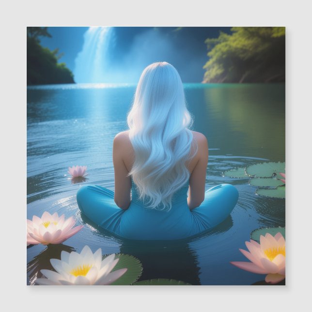 MEDITATION - YOGA - WELLNESS - CARPE DIEM MAGNETKARTE (Vorderseite)