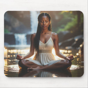MEDITATION - YOGA - WELLNESS - CARPE DIEM MOUSEPAD
