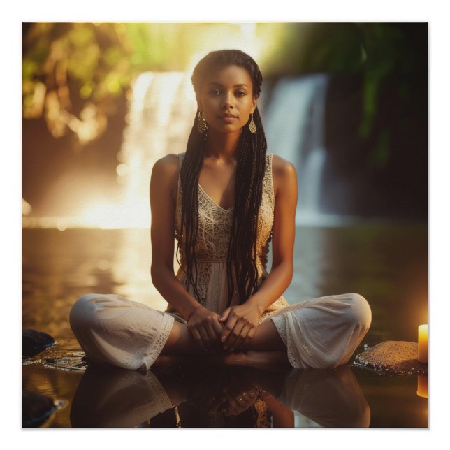 MEDITATION - YOGA - WELLNESS - CARPE DIEM POSTER (Vorderseite)