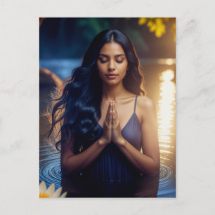 MEDITATION - YOGA - WELLNESS - CARPE DIEM POSTKARTE